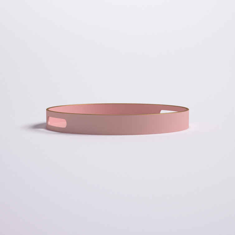 Hashtag Home Estepp 13" Width Round Decorative Serving Tray & Reviews Wayfair